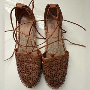 Chic Brown Cutout Espadrilles